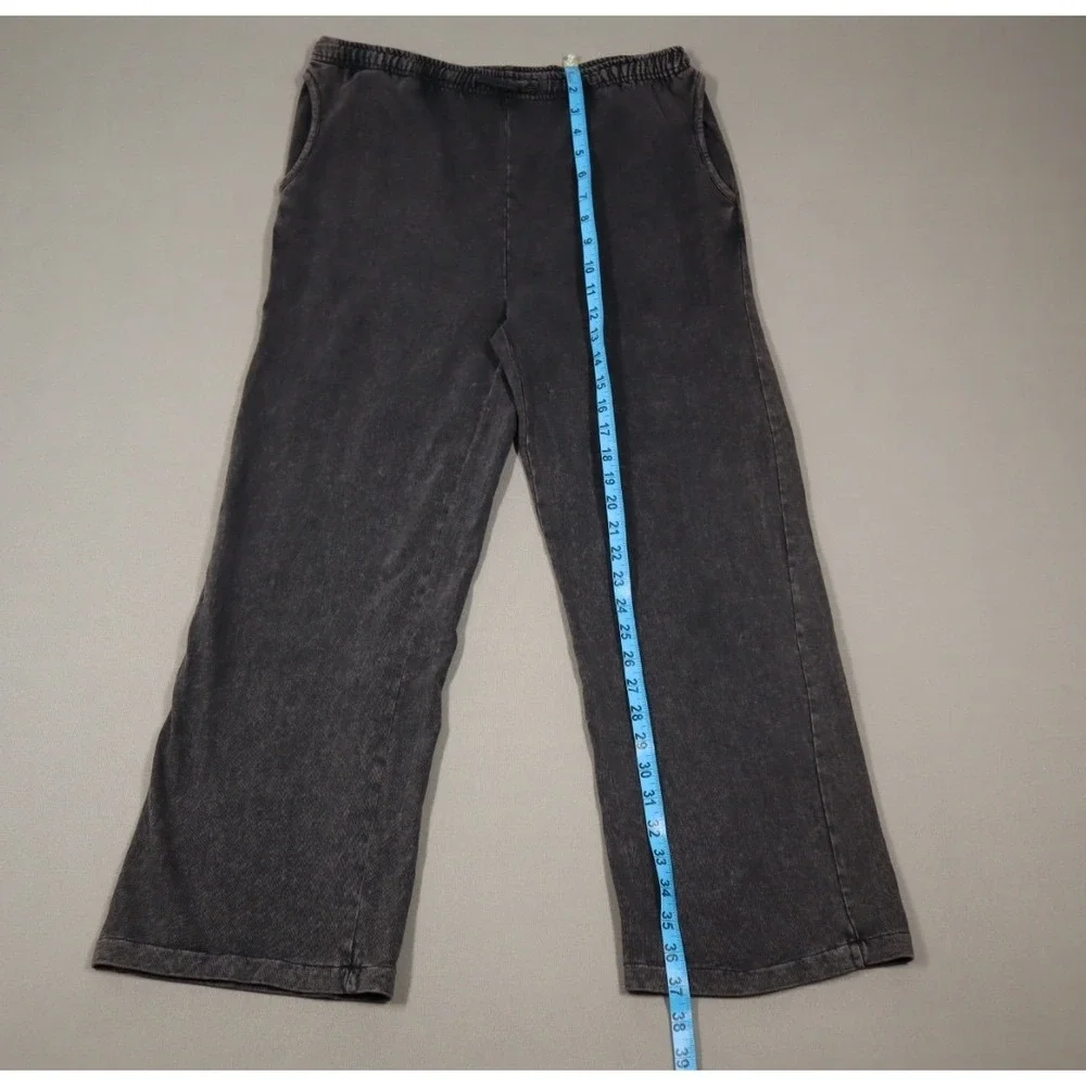 Cotton on Big Girls Drawstring Rochelle‎ Wide Leg Pants - Washed Black - 15-16